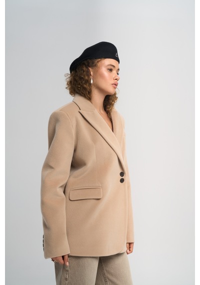 Mai Studios Co. Runa Oversize Bej Blazer Bej