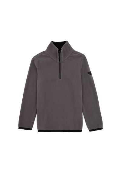 U.S. Polo Assn. Erkek Çocuk Gri Yarım Fermuarlı Sweatshirt 50313841-VR024 U.S. Polo Assn. Erkek Çocuk Gri Yarım Fermuarlı Sweatshirt 50313841-VR024