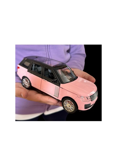 Pembe Range Rover Sport Diecast Metal Model 1:24 Araba Tüm Kapılar Bagaj Açılır Işık Ses