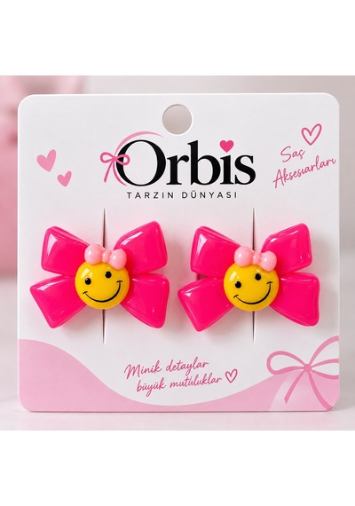 Orbis Tarzın Dünyası Pembe Fiyonk Figürlü Saç Tokası 2 Li Set