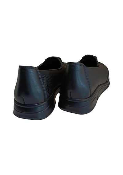 Voog 813 Kadın Hakiki Deri Comfort Casual Ayakkabı Siyah Nubuk Siyah