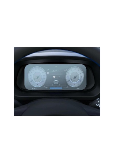 Hyundai İ20 Uyumlu 10.25 İnç Araç Ekran Koruyucu Dijital Gösterge Nano 9h Kırılmaz Şeffaf