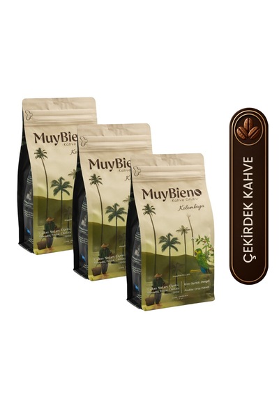 Kolombiya Medellin Çekirdek Kahve Avantaj Paketi 3x250 G