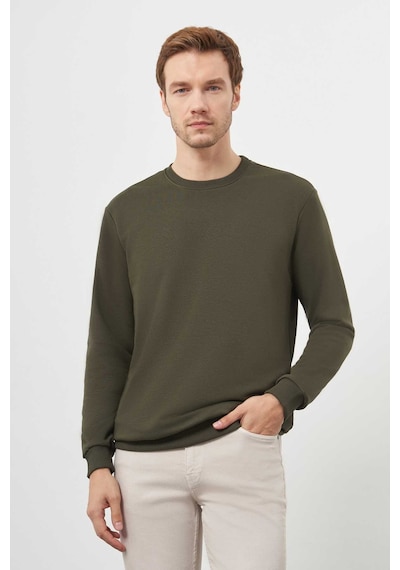 Morven Erkek Haki Basic Bisiklet Yaka Sweat-shirt 25ks063005710 Haki Haki