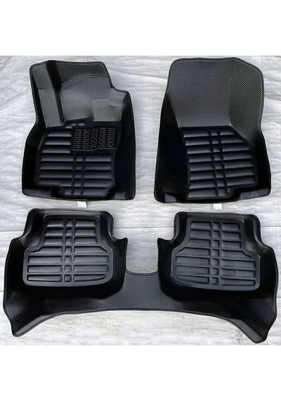 Volkswagen Golf 7 Uyumlu 2012-2020 5d Havuzlu Karbon Dizayn Paspas Seti