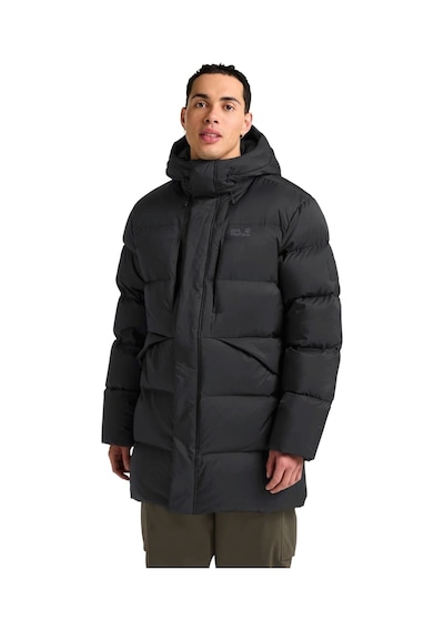 Jack Wolfskın Jack Wolfskin Icy Hill Coat Rds Erkek Siyah Outdoor Ceketi 6000 Siyah