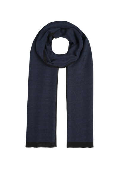 İpekevi Monogram Şal - 4356 Koyu Lacivert
