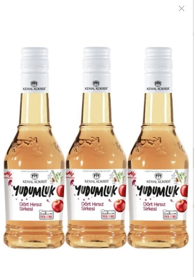 Kemal Kükrer Yudumluk Cam Dört Hırsı z Sirkesi 3 x 500 ML