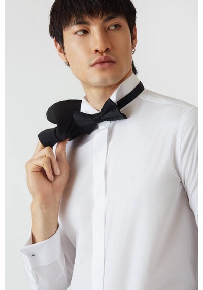 Bisse Erkek Slim Fit Ata Yaka Gömlek BEYAZ GM21K212060_K01 Beyaz