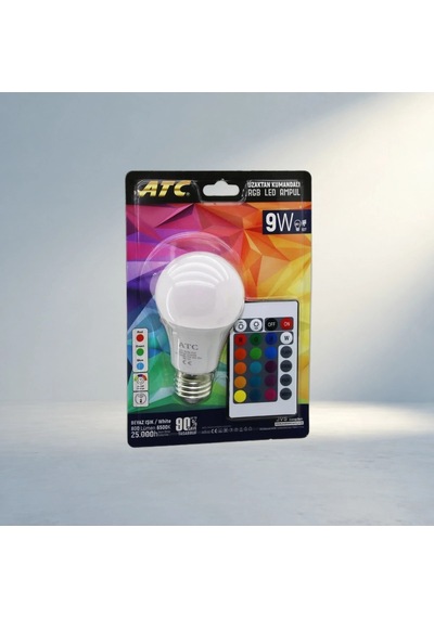 Uzaktan Kumandalı 16 Renkli Led Ampul E27 9w Enerji Tasarruflu