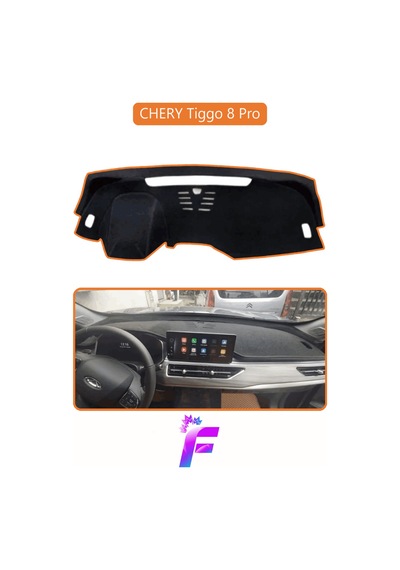 Chery Tiggo 8 Pro Torpido Örtüsü Güneşten, Isıdan, Çatlamadan Korur Tam Uyum D46 Kahverengi
