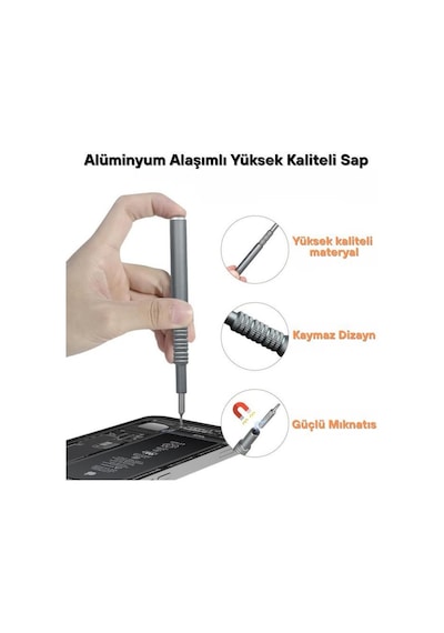 91 Parça Bilgisayar Gözlük Saat Telefon Elektronik Tamir Tornavida Seti Özel Katlanır Kutulu