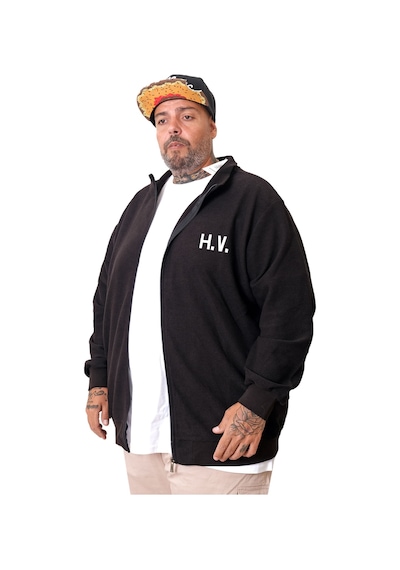 Mode Xl Büyük Beden Erkek Hırka Neverregret U25814 Siyah