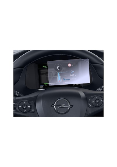 Opel Corsa Ultimate Uyumlu 7 İnç Dijital Gösterge Araç Ekran Koruyucu 9h Nano Kırılmaz Şeffaf
