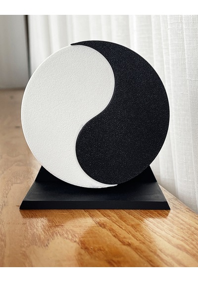 Bşkvirgo Yin Yang Kumbara İki Bölmeli Denge Figürlü Dekoratif Kumbara Bsk2026 Standart