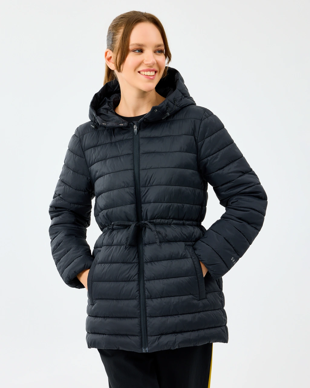 Skechers W Light Weight Quilted Jacket Kadın Siyah Mont S2520206-3817 Siyah