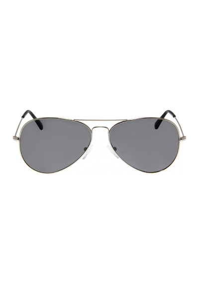 Polarize Pilot Güneş Gözlüğü Raptor 105 Large Gümüş Gözlük Füme Cam