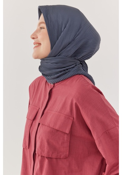 Mirsoy Scarf Piliseli Eşarp - Antrasit Antrasit