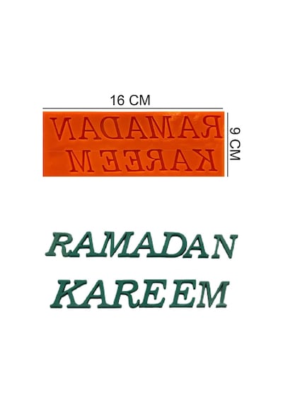 Ramadan Kareem Silikon Şeker Hamuru, Sabun, Mum Kalıp