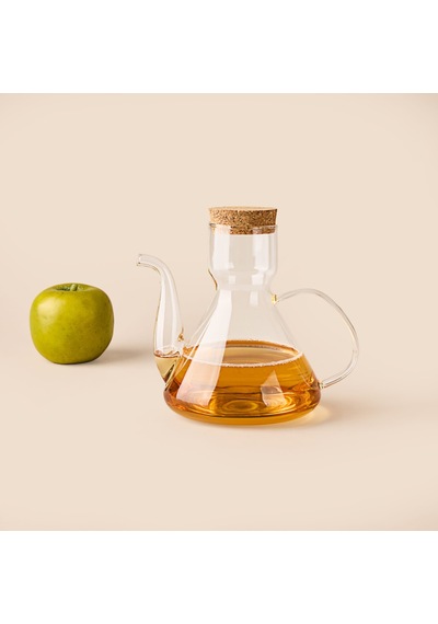 Liya Borosilikat Cam Yağlık - Şeffaf - 500 Ml Çok Renkli
