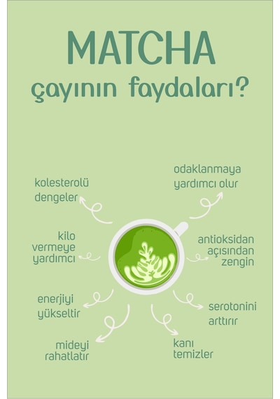 Aa Kalite Organik Matcha Çayi 30gr- Maça Tozu