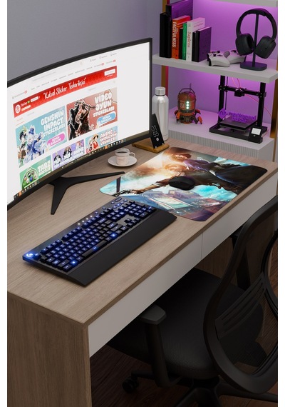Bioshock Kaymaz Dikişli Kauçuk Oyuncu Mousepad V1 - 48x40 Xl Gaming Mouse Pad Fare Altlığı