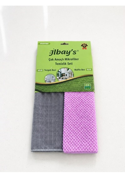 İlbays Tezgah+waffle Set Gri - Pembe