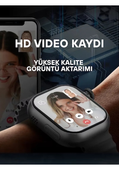 Wearfitpro Hw S10 Call Btk Sim Kartlı Kameralı Yapay Zeka Android Amoled Ekran Akıllı Saat