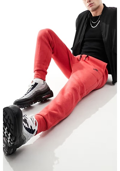 Nike Sportwear Tech Fleece Trousers Red Joggers Eşofman Altı Kırmızı Kırmızı