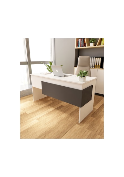 Karen 60x144 Çalışma Masası Ofis Masası Bilgisayar Masası Beyaz - Antrasit Beyaz - Antrasit Karen 60x144 Çalışma Masası Ofis Masası Bilgisayar Masası Beyaz - Antrasit Beyaz - Antrasit