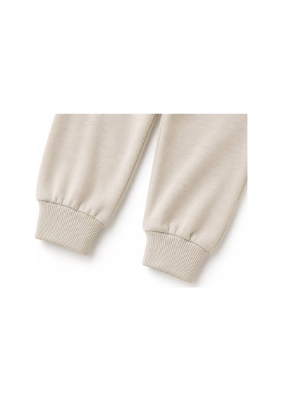 H&c Coolboy H&c %100 Pamuk Penye Bebek Tek Alt Pantalon 0-36 Ay Bej