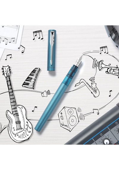 Parker Dolma Kalem Vector Xl Matte Teal M Blue Genel