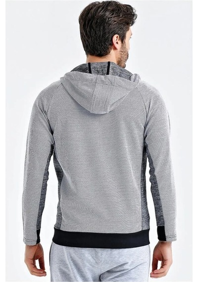 Uhlsport Sweat Poly. Kapşonlu Grey M Siyah