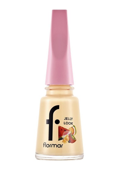 Flormar Juicy Fruits Jelly Look Yüksek Pigmentli & Parlak Bitişli Jel Görünümlü Oje Jl103 Melon Cream