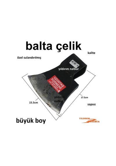 Balta Dövme Çelik Büyük Boy Oduncu Baltası Ağaç Baltası