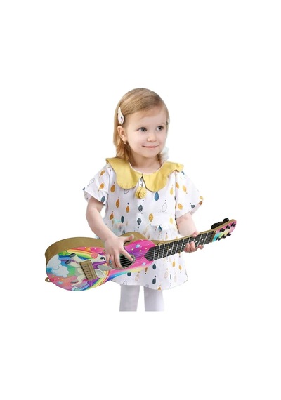 6 Telli Oyuncak Çocuk Gitarı Ispanyol Gitar 50 Cm Ünic