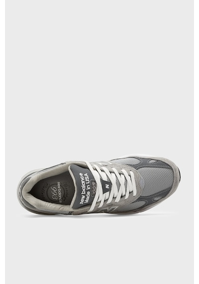 New Balance Deri Karışımlı Logolu Sneaker Ayakkabı Kadın Ayakkabı Wr993gl Gri