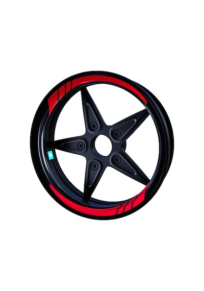 Reflektif Kırmızı Moto GP İç Jant Şeridi Sticker Çınar Extreme