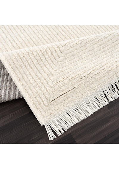 Pandora Krem Modern Peluş Oturma Odası Ve Salon Halısı 1104-Rr66