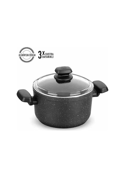 2 Adet Korkmaz A1343 Ornella Tencere 28x14,5 Çok Renkli
