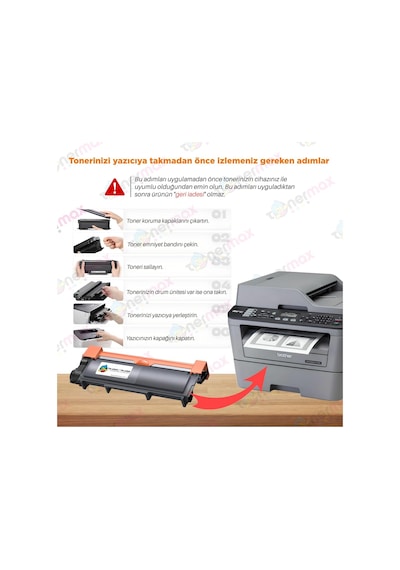 Uyumlu Brother Mfc-l2700dw Muadil Toneri 2'li Paket / Tn-2355 / Tmx-l2700dw