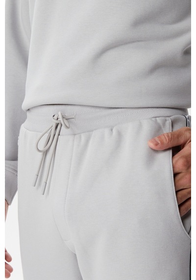 Lacoste Relaxed Fit Pamuklu Baskılı Geniş Kesim Erkek Eşofman Altı Gri