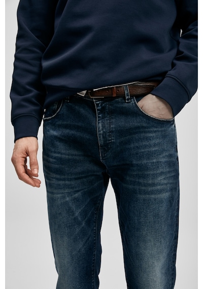 Lufian Benedıc Smart Jean Erkek Pantolon Slim Fit Koyu Lacivert Koyu Lacivert 111200222100210