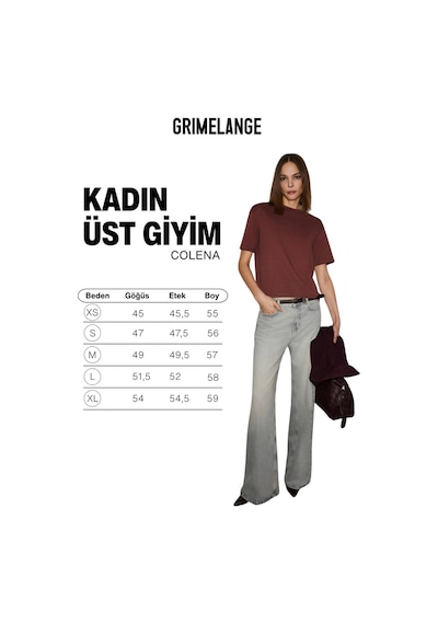 Grımelange Colena Kadın Organik Pamuklu Bisiklet Yaka Oversize Fit Kısa Kollu Kiremit Rengi T-shirt Kiremit Grımelange Colena Kadın Organik Pamuklu Bisiklet Yaka Oversize Fit Kısa Kollu Kiremit Rengi T-shirt Kiremit
