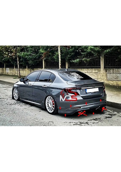 Fiat Egea Sedan Arka Tampon Eki Fiberglass Boyasız