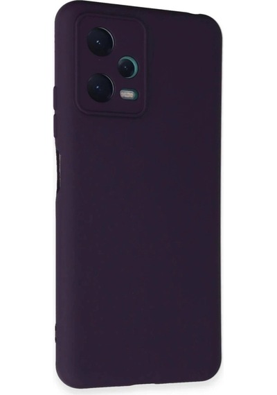 Durukar Redmi Note 12 5g Kılıf Nano İçi Kadife Silikon - Mor