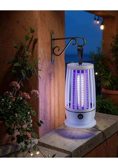 Uv Işıklı Elektrikli Böcek Öldürücü Lamba, Gece Lambalı, Sessiz