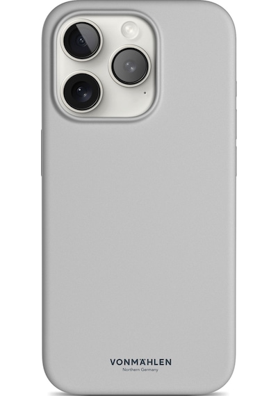 Vonmahlen Apple Uyumlu iPhone 15 Pro Magsafe Silikon Kılıf Açık Gri