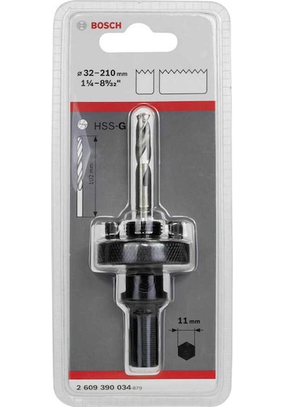 Bosch 11 mm Altıgen Şaftlı 32-210 mm Pançlar için Adaptör