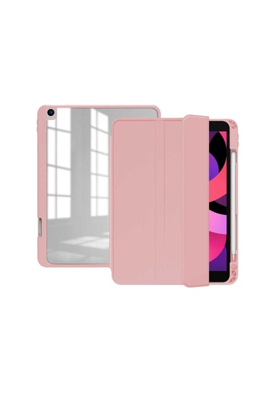 Apple Uyumlu iPad  Pro 10.5 7.nesil / iPad  10.2 8.nesil Kılıf Nort Arkası Şeffaf Standlı Kılıf Standlı Kapak